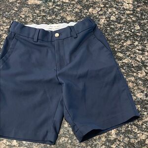 Peter Millar Dark Blue Flat Front Shorts